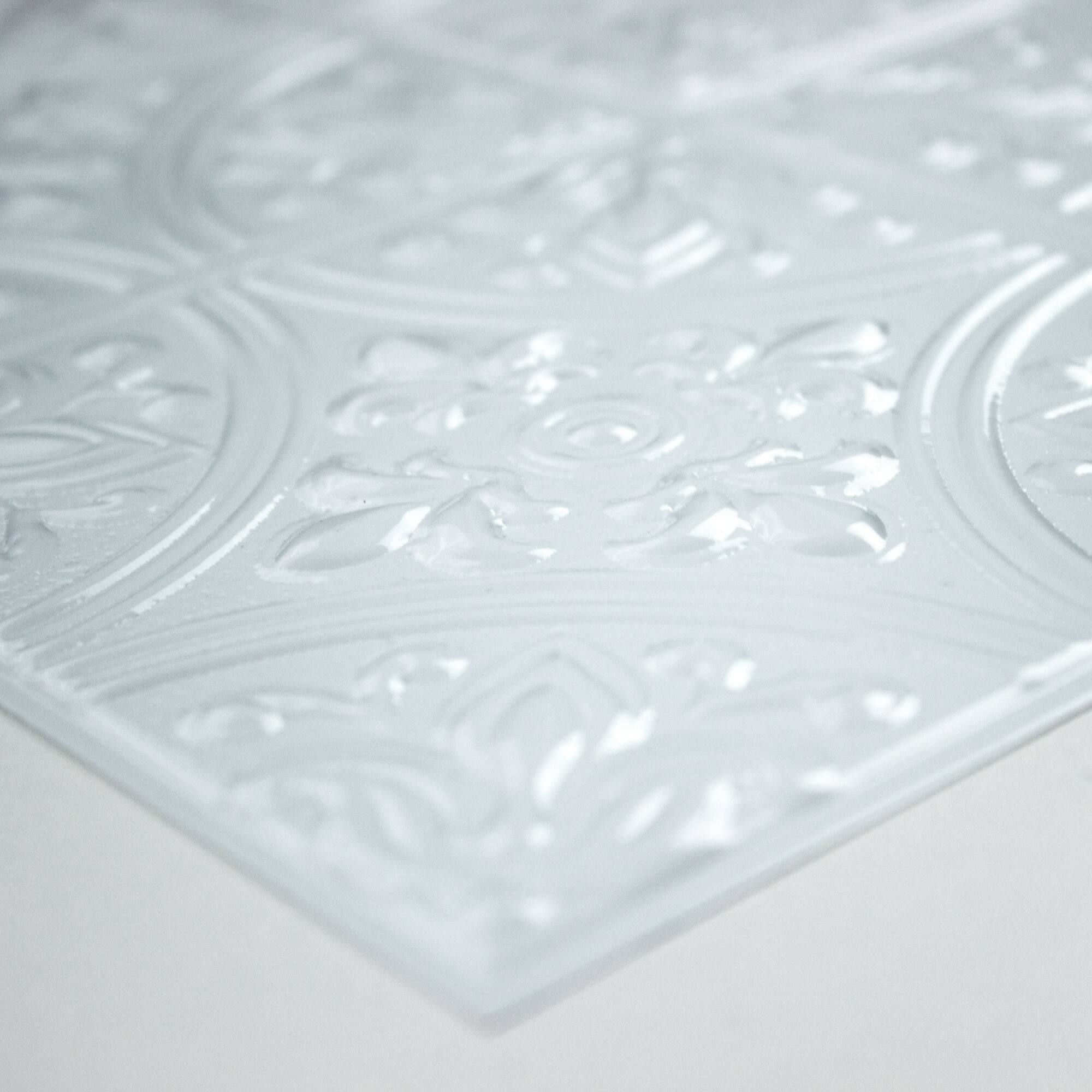 RoomMates Bright White Tin Tile Peel & Stick Backsplash
